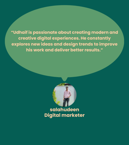 “Udhaif is one of my hardworking students who has shown great dedication to learning digital marketing. His creativity, strategic thinking, and passion make him a promising Digital Marketing Strat (1)